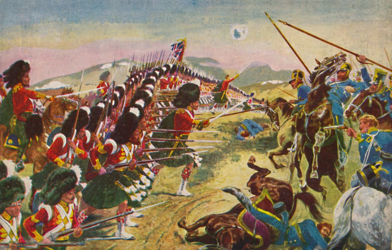 Górale z Argyll i Sutherland. Cienka czerwona linia w kominiarce, 1854, 1939 autorstwa Unbekannt