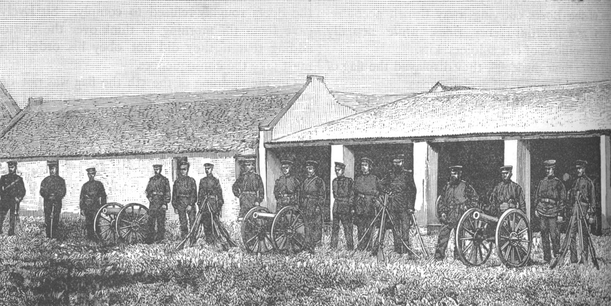 Artyleria Republiki Południowej Afryki, ok. 1880 r. autorstwa Unbekannt