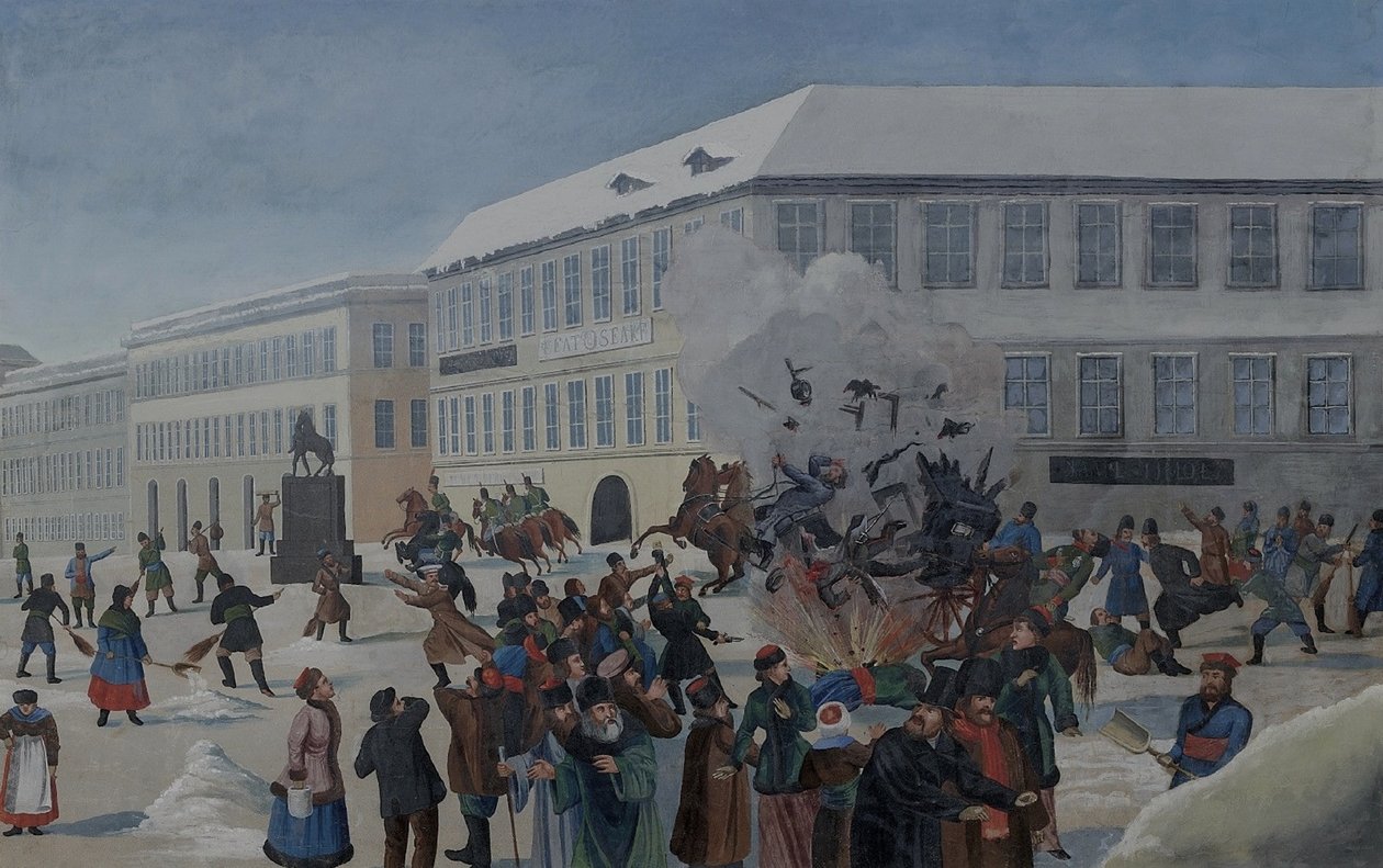 Zabójstwo Aleksandra II 13 marca 1881 r. autorstwa Unbekannt