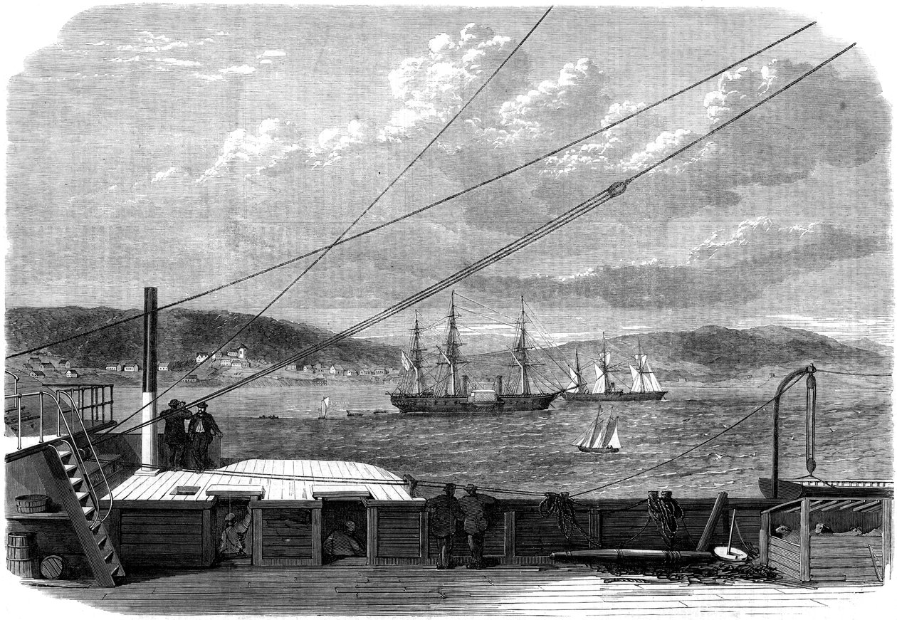 Atlantycka wyprawa telegraficzna, Content Bay, Nowa Fundlandia, 1866 autorstwa Unbekannt