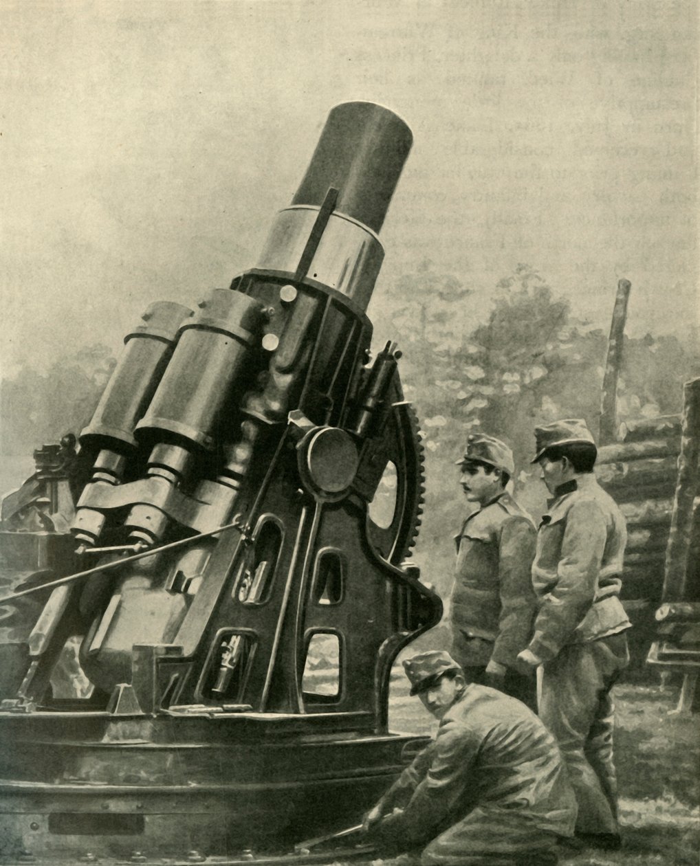 Austriacka 12-calowa haubica oblężnicza, 1914-1918, c1920. autorstwa Unbekannt