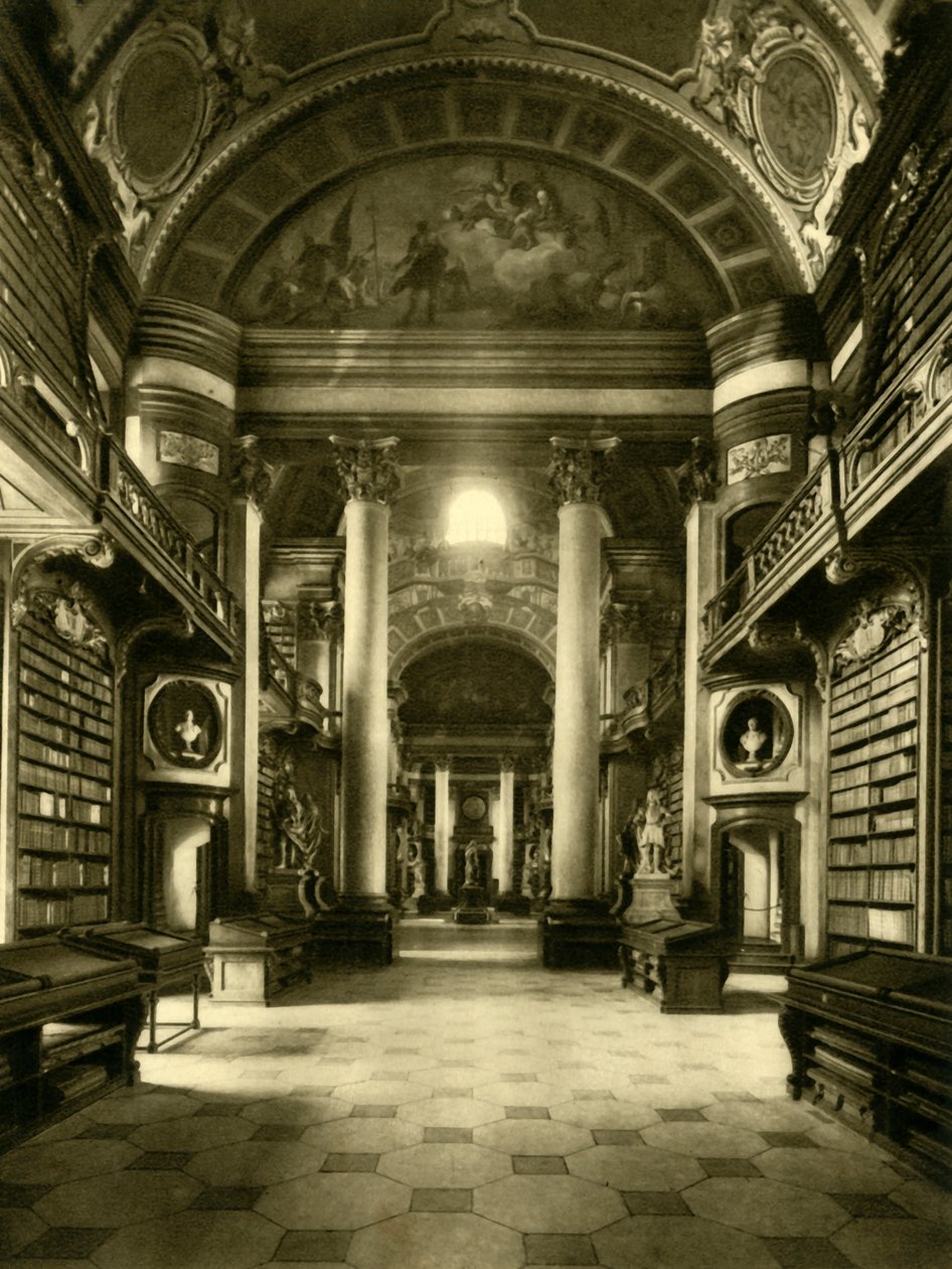 Austriacka Biblioteka Narodowa, Wiedeń, Austria, ok. 1935. autorstwa Unbekannt