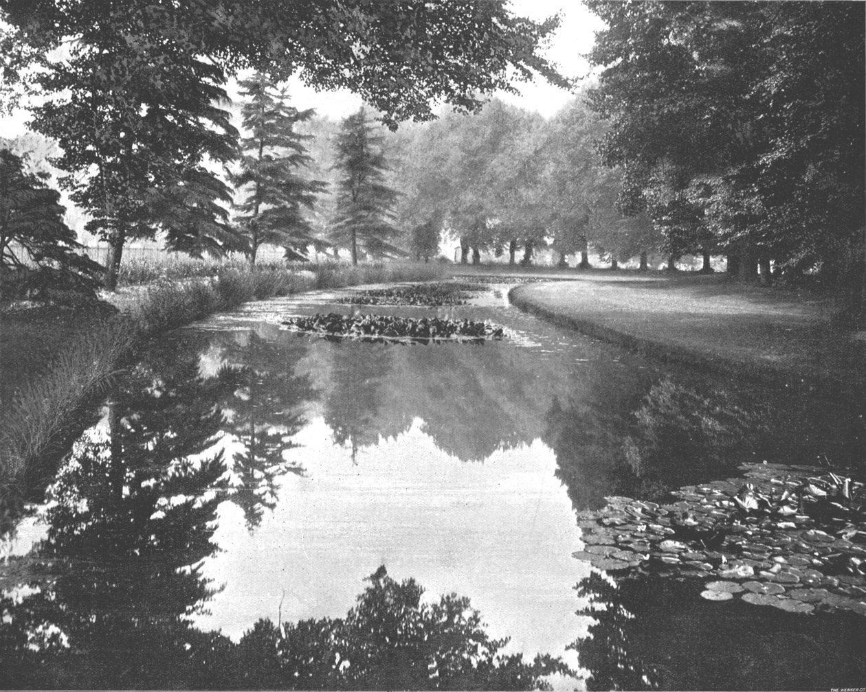 Backwater w Hampton Court, Richmond, Londyn, 1894. autorstwa Unbekannt