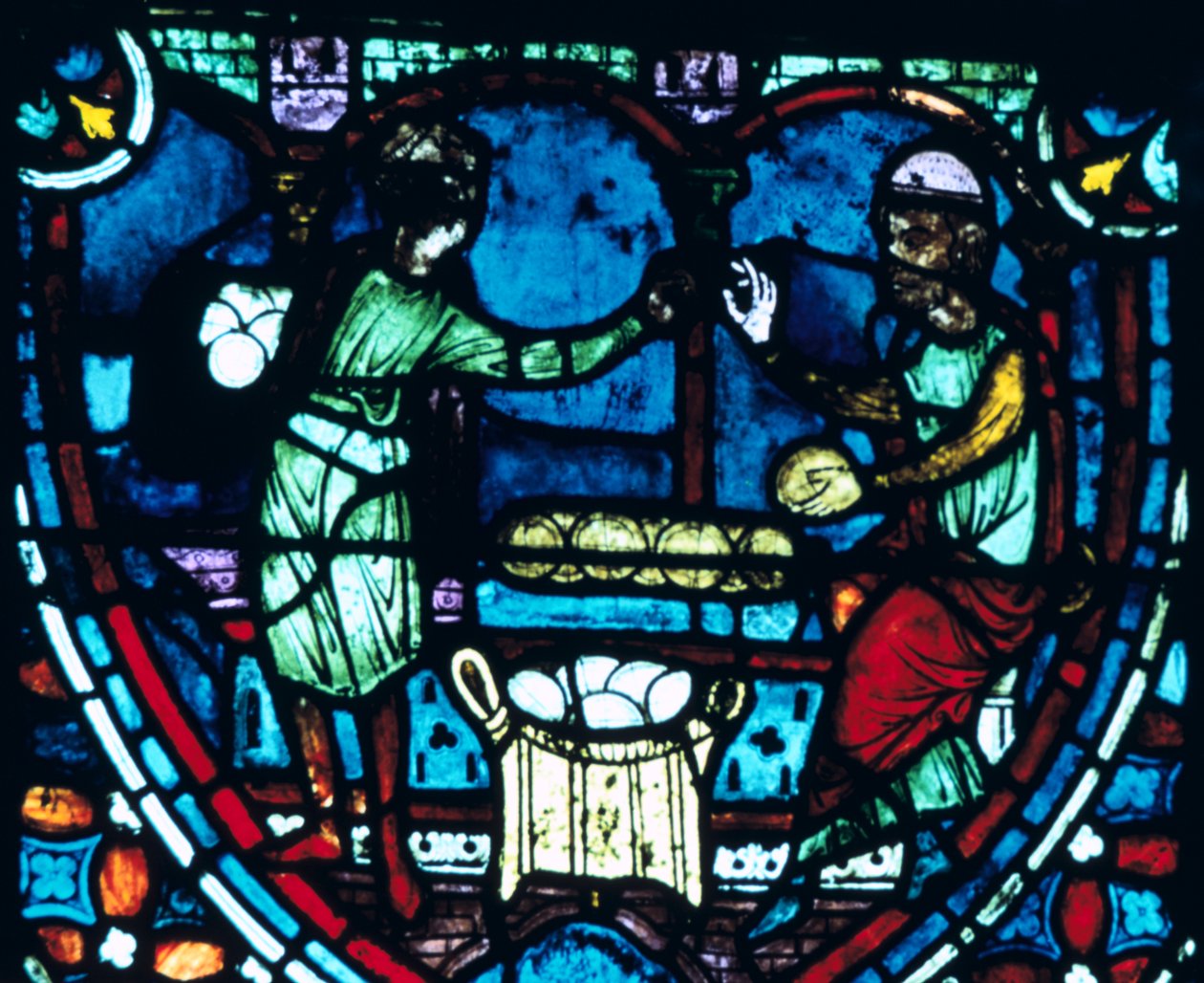 Piekarze, witraż, katedra w Chartres, Francja, 1194-1260 autorstwa Unbekannt