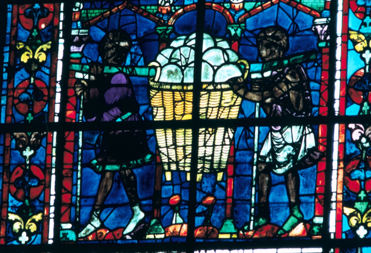 Piekarze, witraż, katedra w Chartres, Francja, 1194-1260 autorstwa Unbekannt