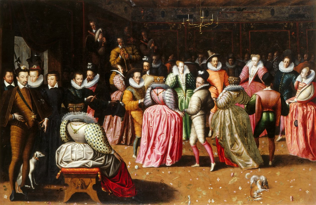 Bal na dworze Henryka III z Francji, 1575-1600. autorstwa Unbekannt