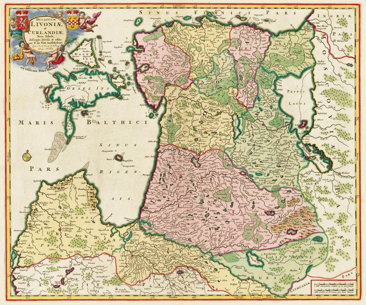 Morze Bałtyckie Od: Nova Tabula, 1705 autorstwa Unbekannt
