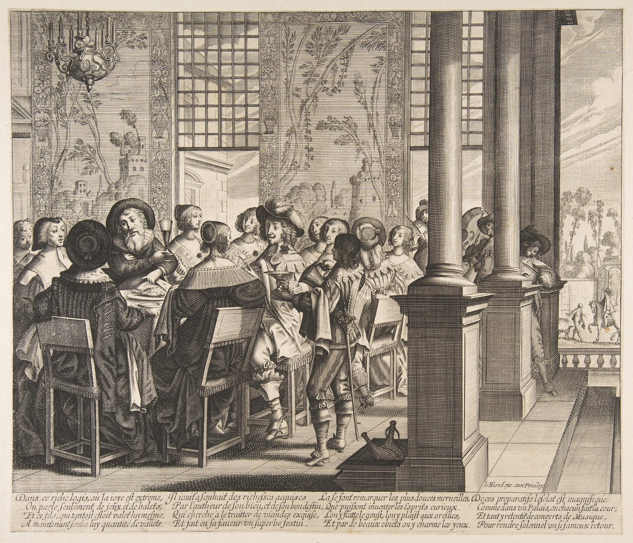 Bankiet na powrót syna marnotrawnego, ca. 1636. autorstwa Unbekannt