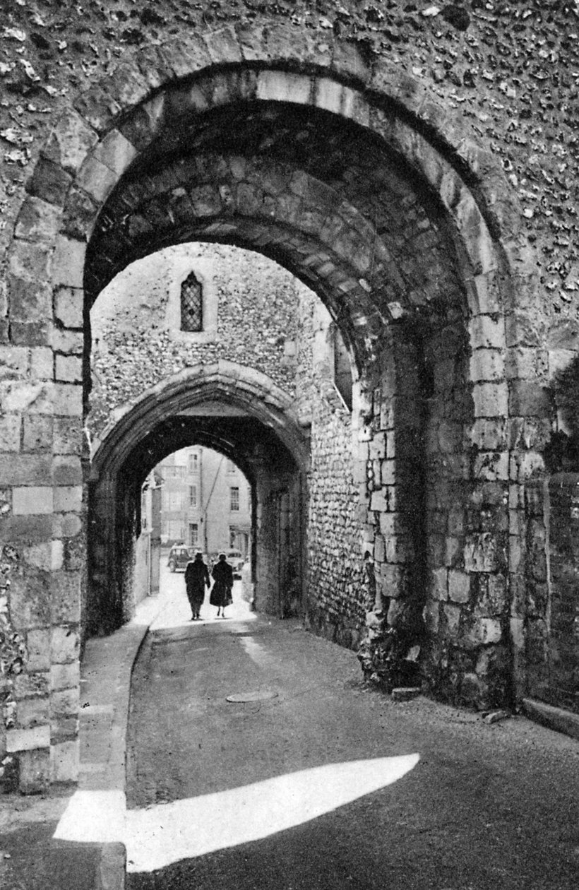 Łuki Barbakanu, Lewes, East Sussex, c1900-c1920s autorstwa Unbekannt