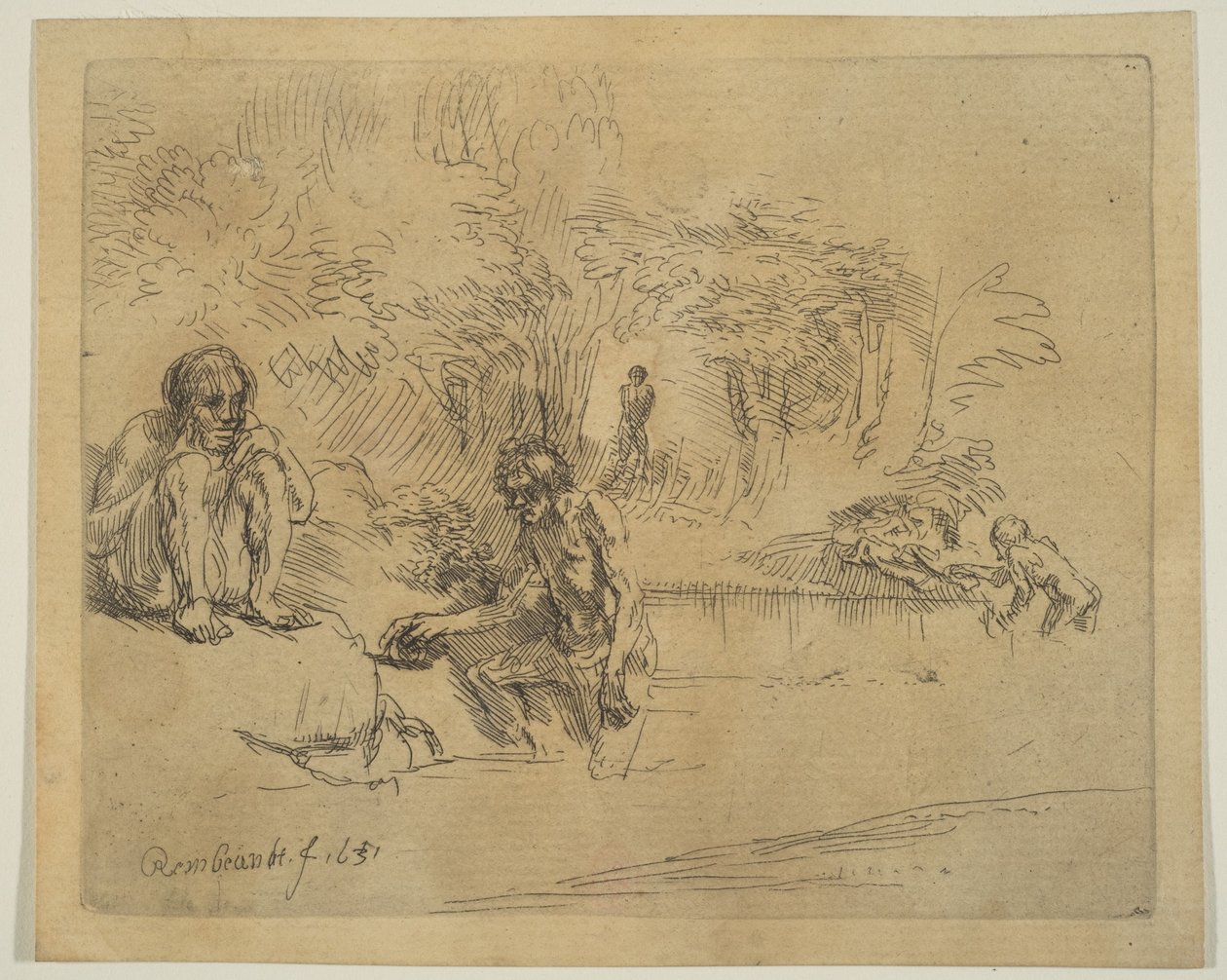 Kąpiących się, 1651. autorstwa Unbekannt