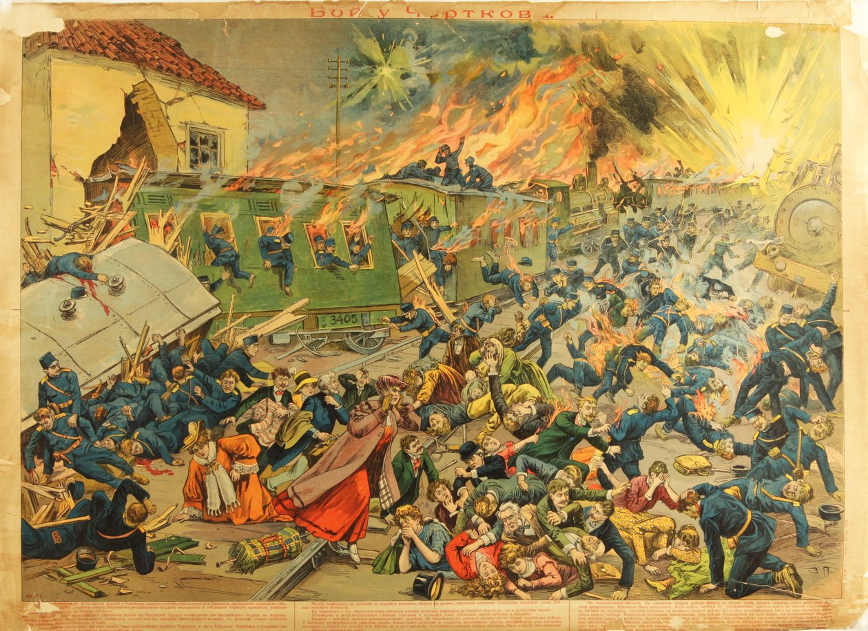 Bitwa pod Czortkowem, 1914 autorstwa Unbekannt