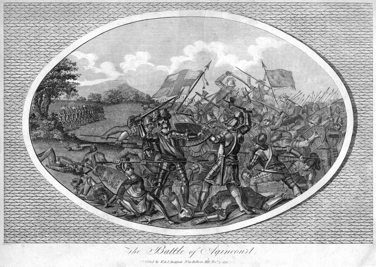 Bitwa pod Agincourt, 1415, 1792 autorstwa Unbekannt