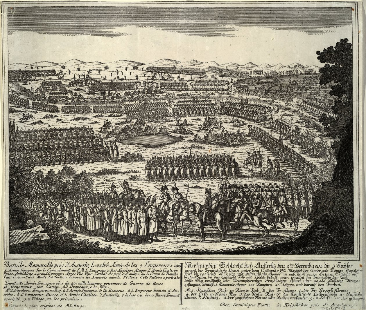 Bitwa pod Austerlitz 2 grudnia 1805 r. 1805 autorstwa Unbekannt