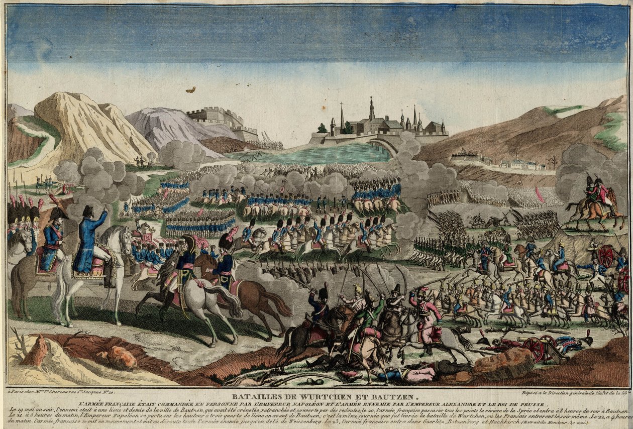 Bitwa pod Budziszynem, 1813 autorstwa Unbekannt