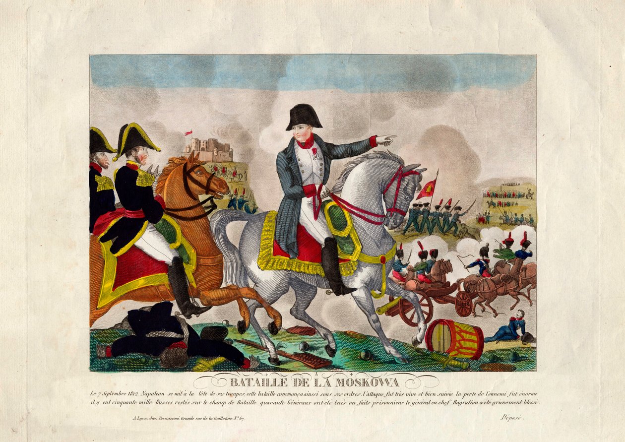 Bitwa pod Borodino 26 sierpnia 1812 r. ok. 1812 r. autorstwa Unbekannt