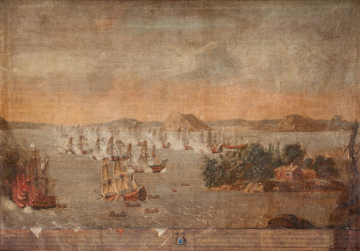 Bitwa pod Hoglande 22 lipca 1713 r. 1713 autorstwa Unbekannt