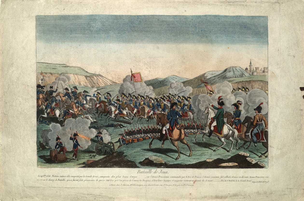 Bitwa pod Jeną, ok. 1806 autorstwa Unbekannt
