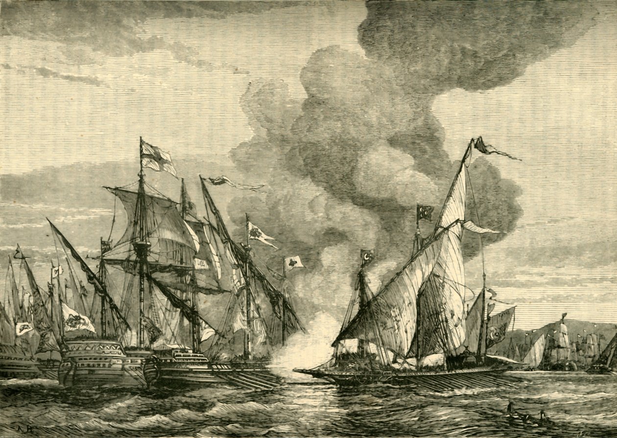 Bitwa pod Lepanto, 1571, 1890. autorstwa Unbekannt