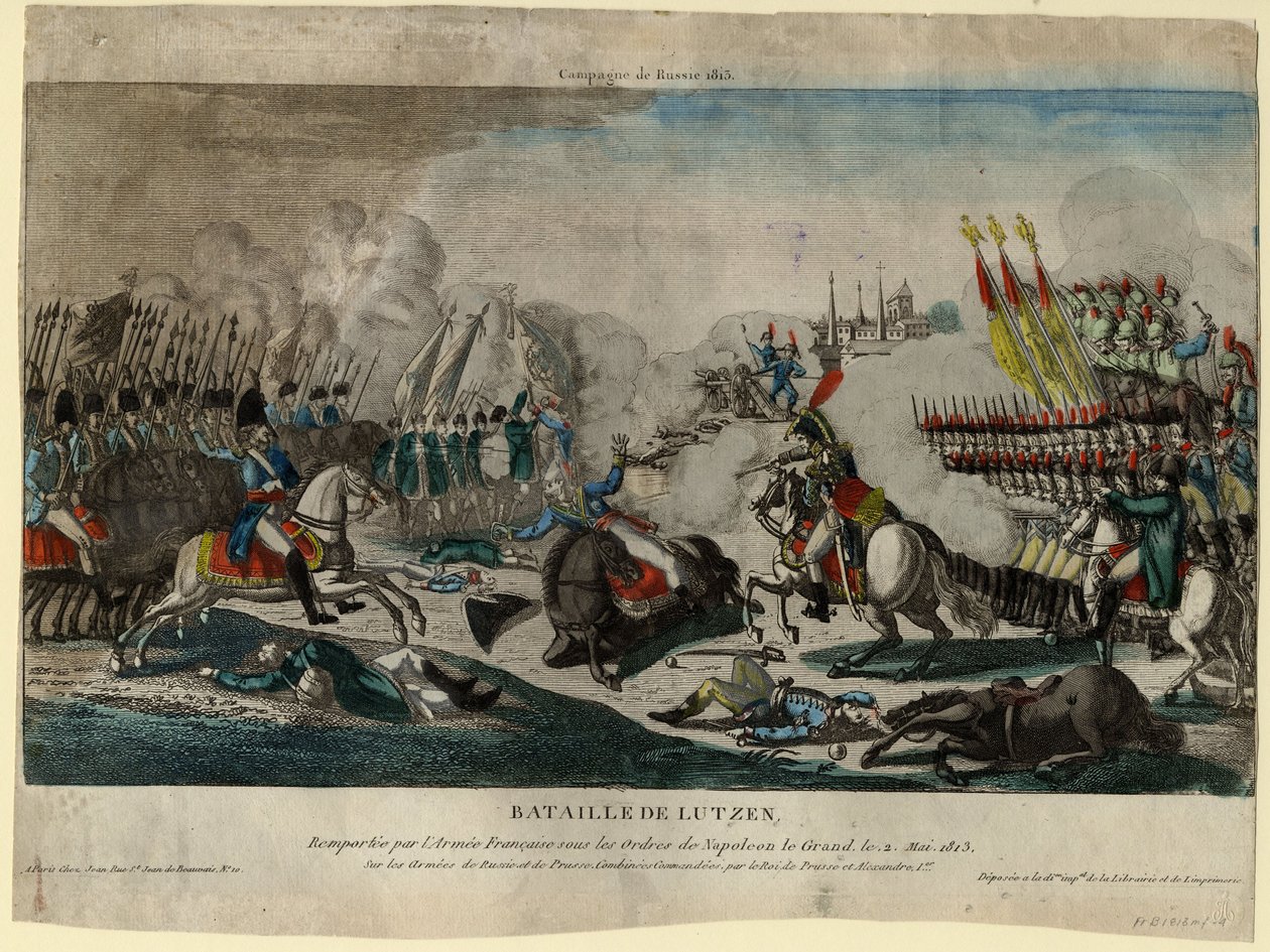 Bitwa pod Lützen, 1813 autorstwa Unbekannt