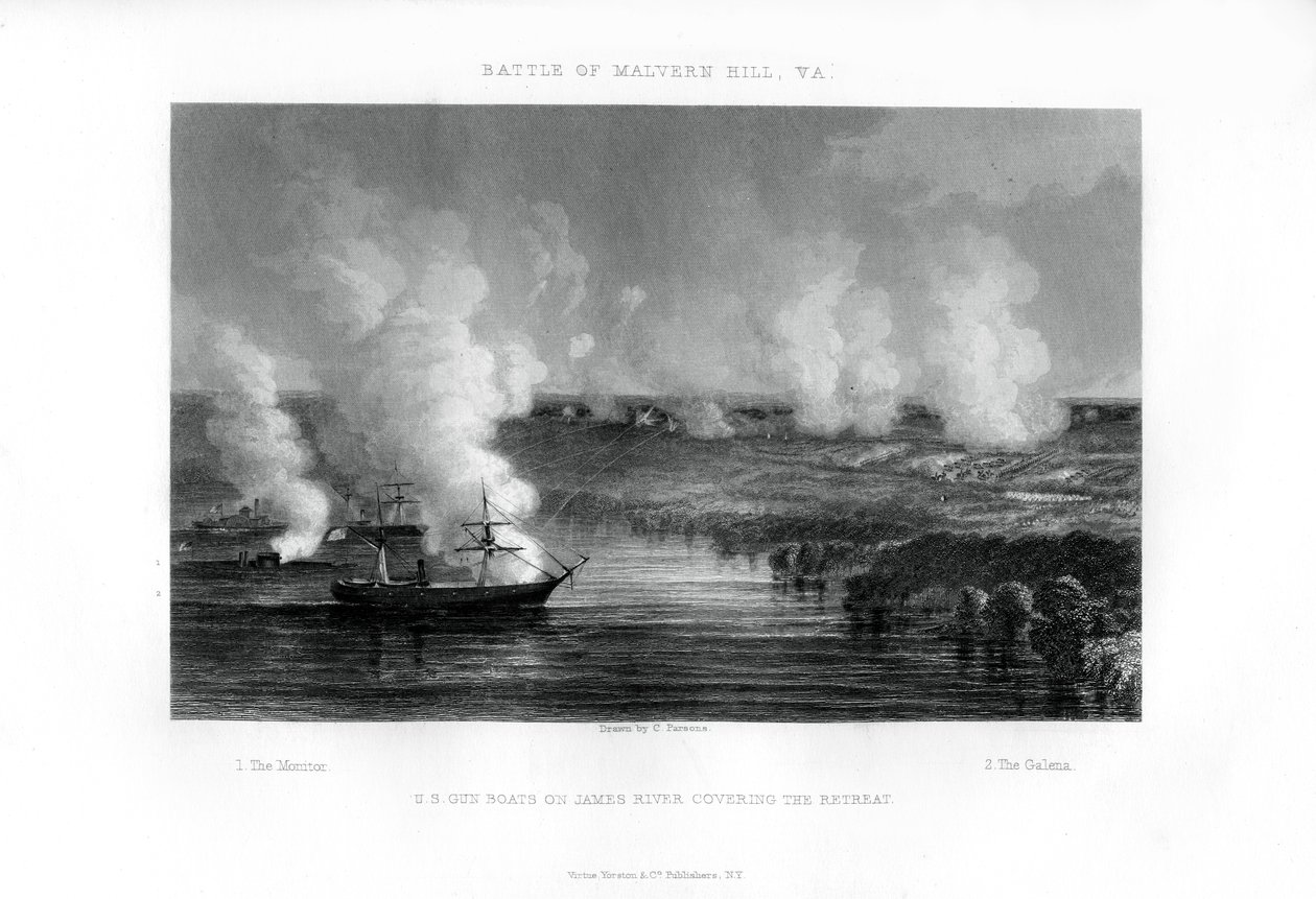 Bitwa pod Malvern Hill, Wirginia, 1 lipca 1862 1862-1867 autorstwa Unbekannt
