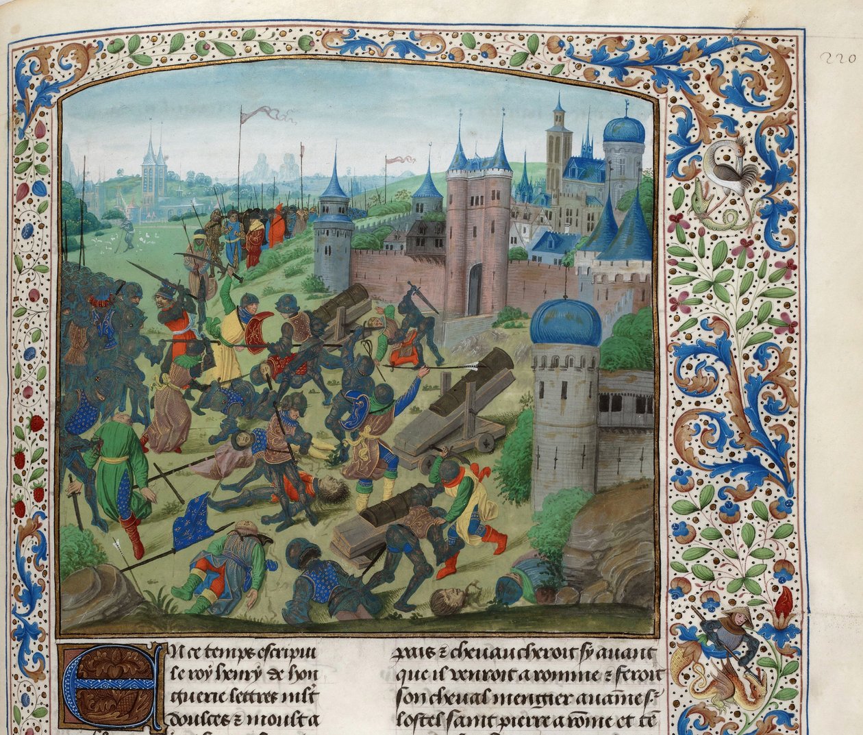 Bitwa pod Nikopolis 25 września 1396, ok. 1470-1475. autorstwa Unbekannt