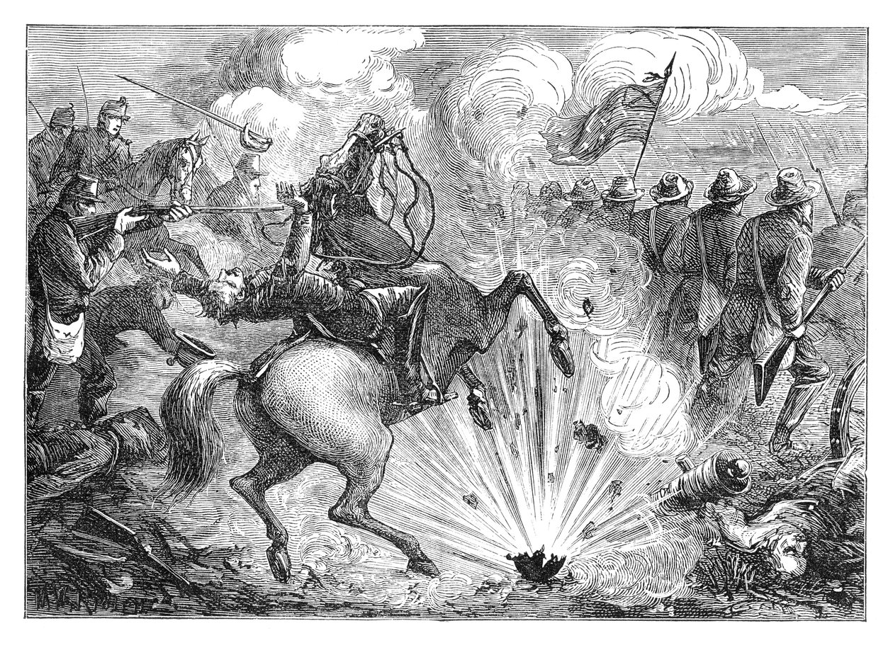 Bitwa pod Pittsburg Landing, 1862, koniec XIX wieku autorstwa Unbekannt
