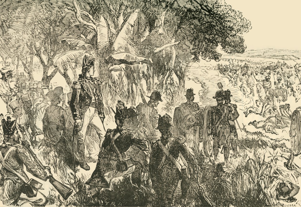 Bitwa pod Plassey, 1757, 1890. autorstwa Unbekannt