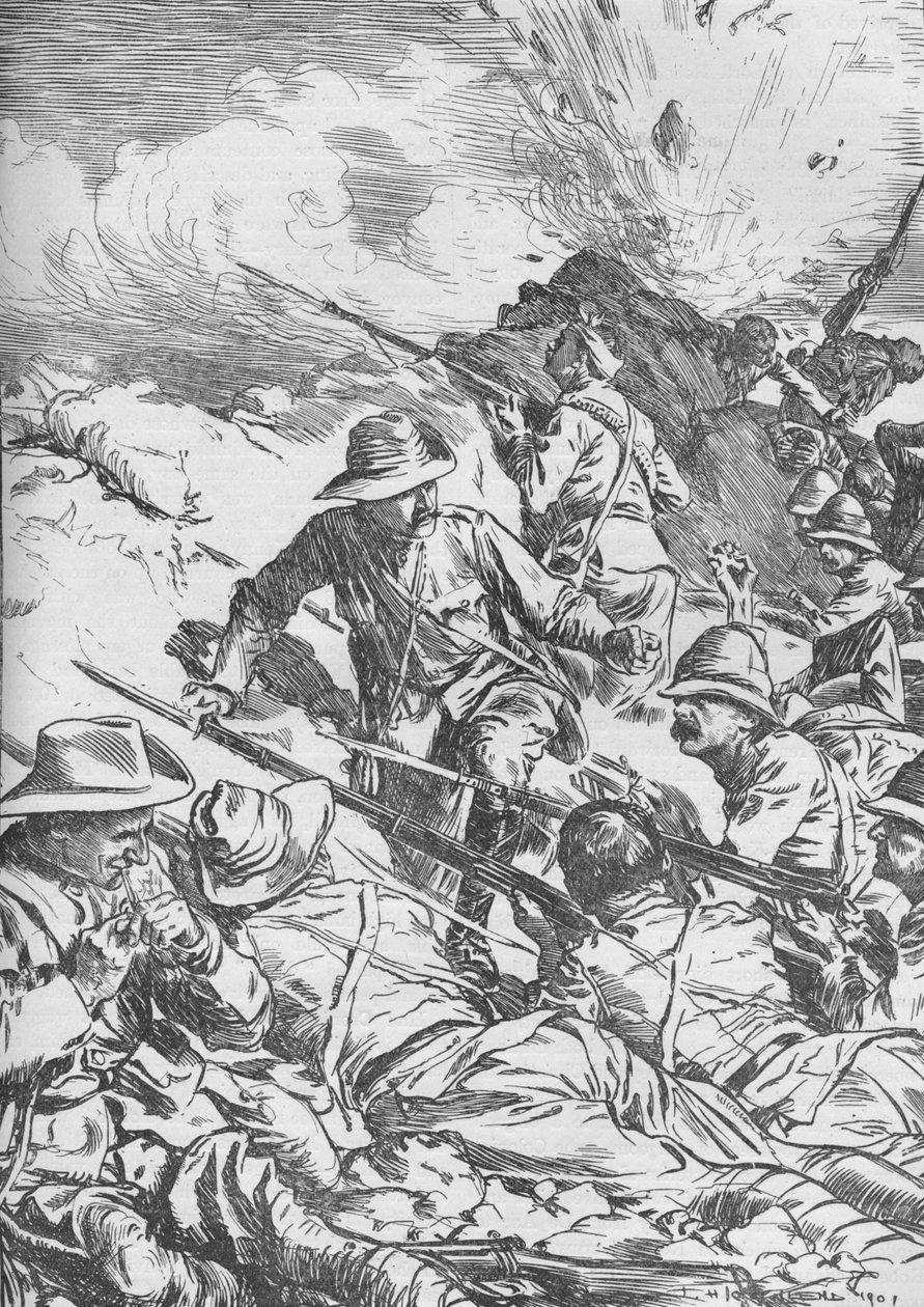 Bitwa pod Spion Kop, wojna burska, Republika Południowej Afryki, 1900 1906 autorstwa Unbekannt