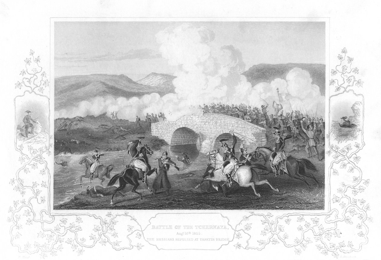 Bitwa pod Czerną, 1855 autorstwa Unbekannt