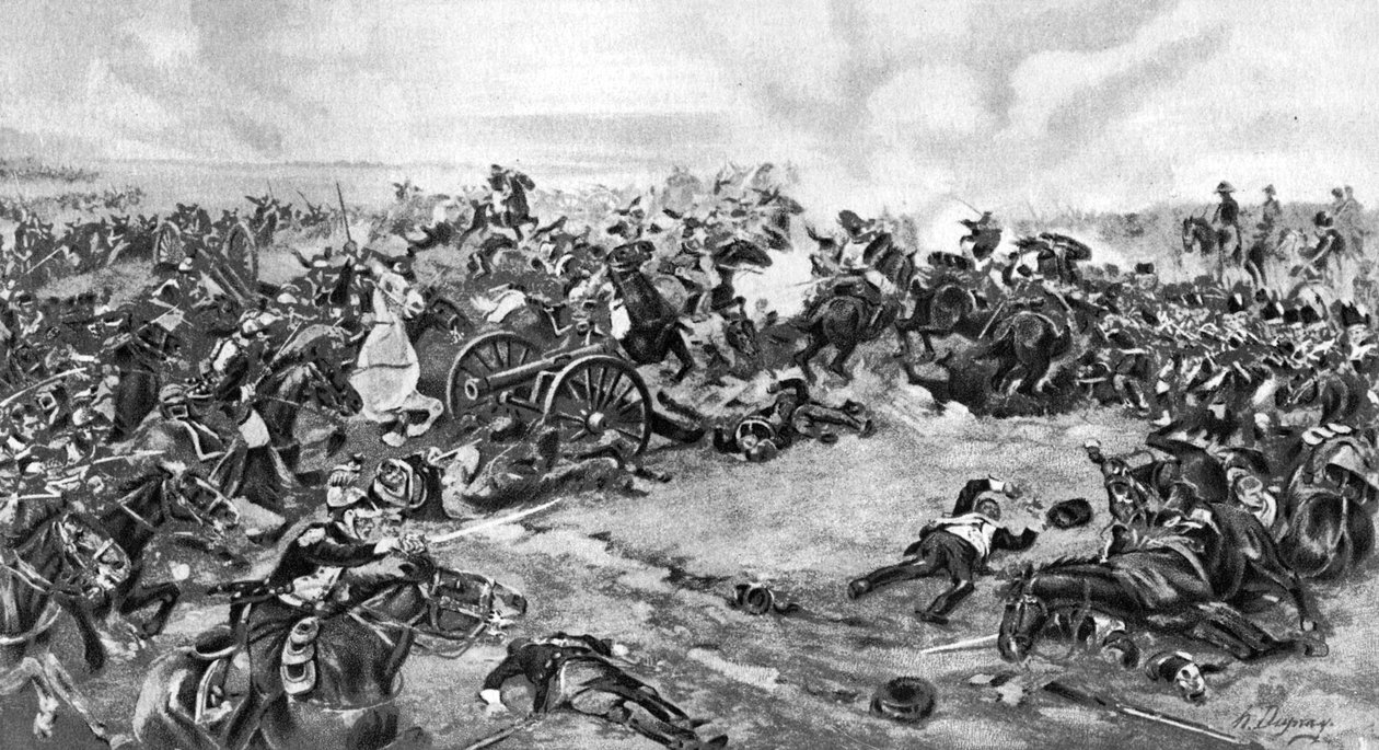 Bitwa pod Waterloo, stoczona 18 czerwca 1815, 1910 autorstwa Unbekannt