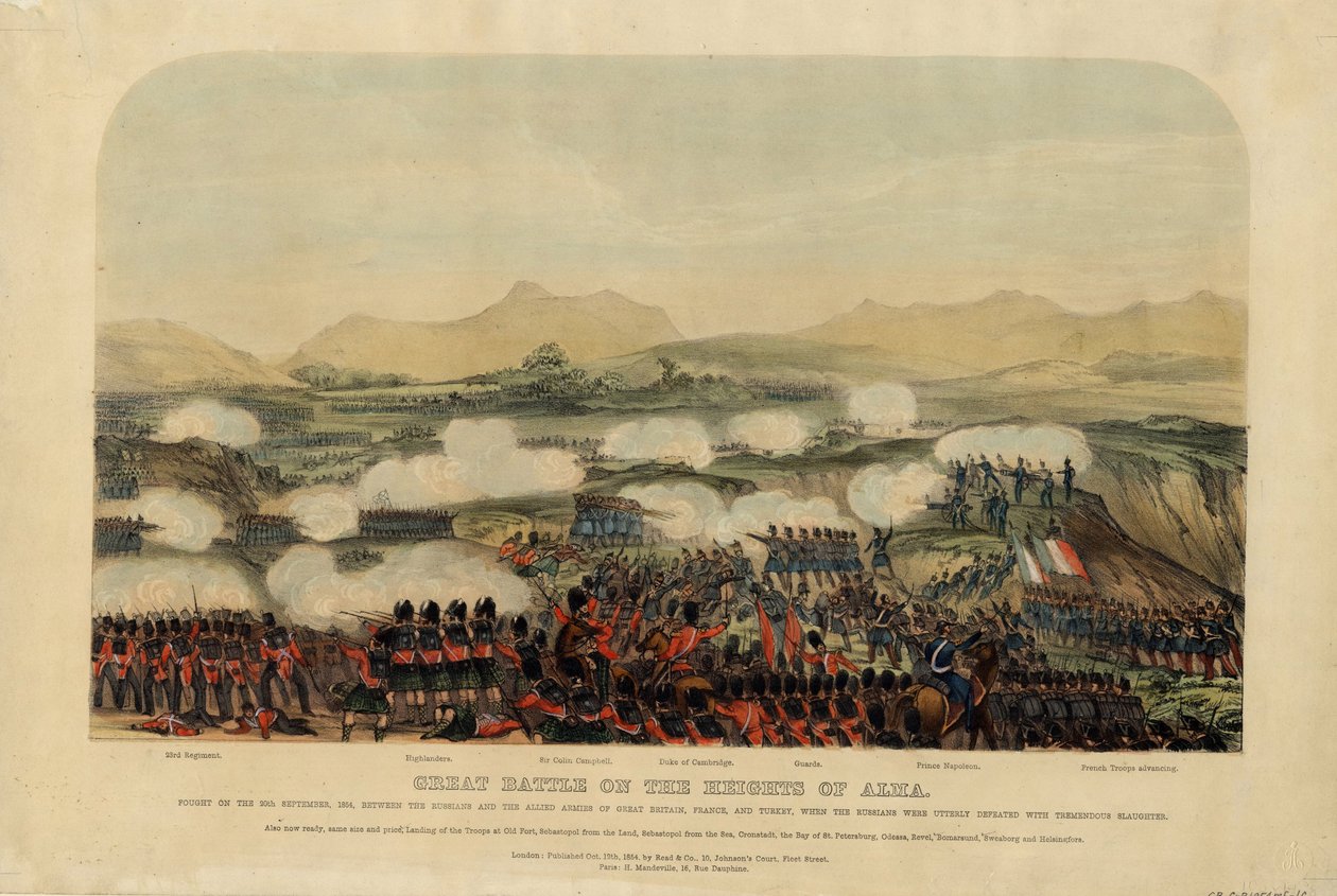 Bitwa pod Almą 20 września 1854 r. 1854 r. autorstwa Unbekannt