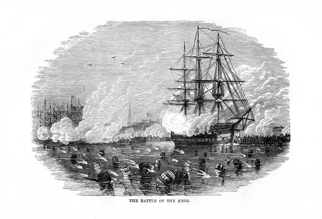 Bitwa pod beczkami, 6 stycznia 1778, 1872 autorstwa Unbekannt