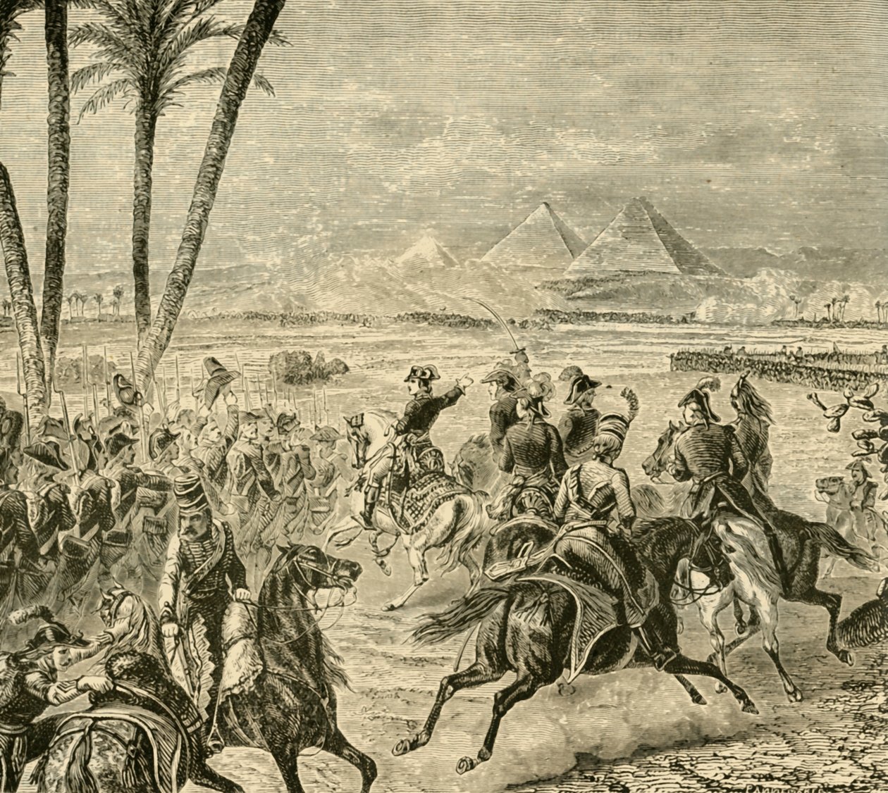 Bitwa pod piramidami, 1798, 1890. autorstwa Unbekannt