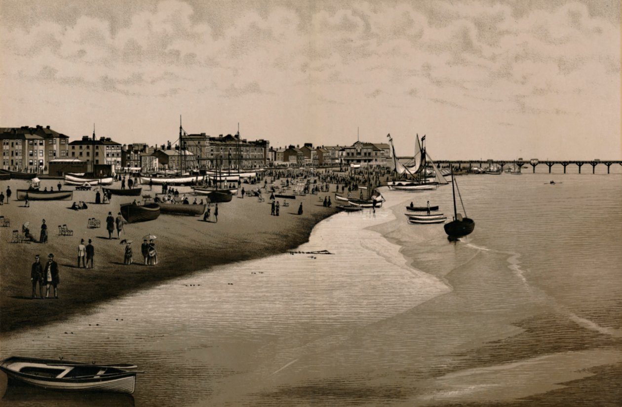 Plaża, Yarmouth, ok. 1880 r. autorstwa Unbekannt
