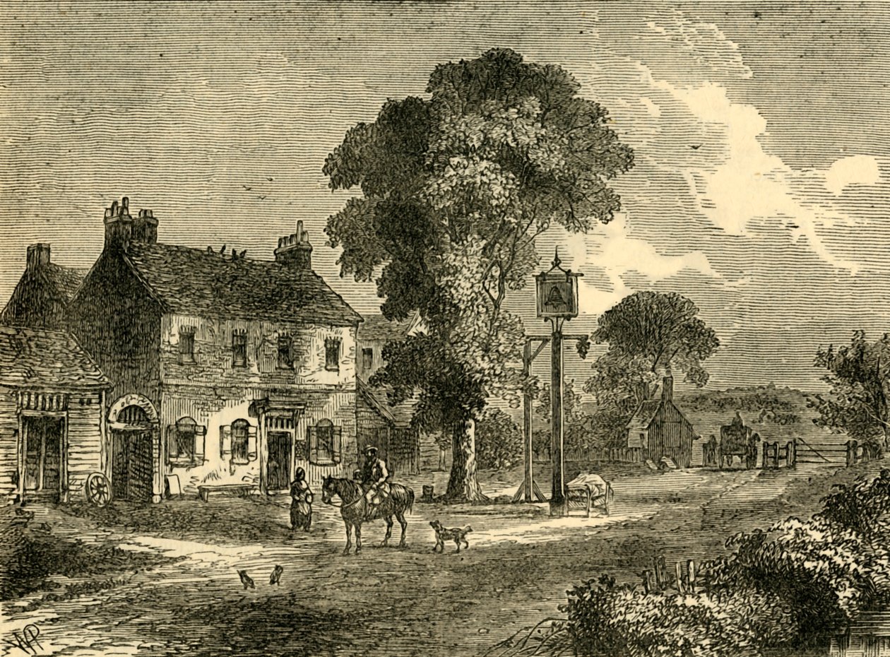 Bell Inn, Kilburn, 1750, c1876. autorstwa Unbekannt