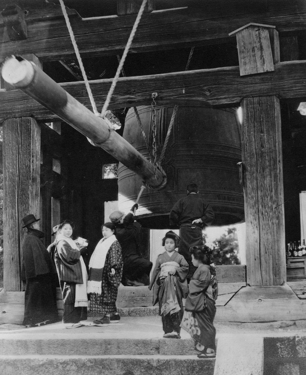Dzwon Pagoda, Nara, Japonia, koniec XIX lub początek XX wieku autorstwa Unbekannt