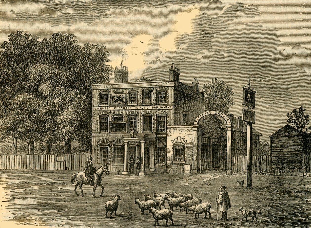 Dzwon w Edmonton, c1876. autorstwa Unbekannt