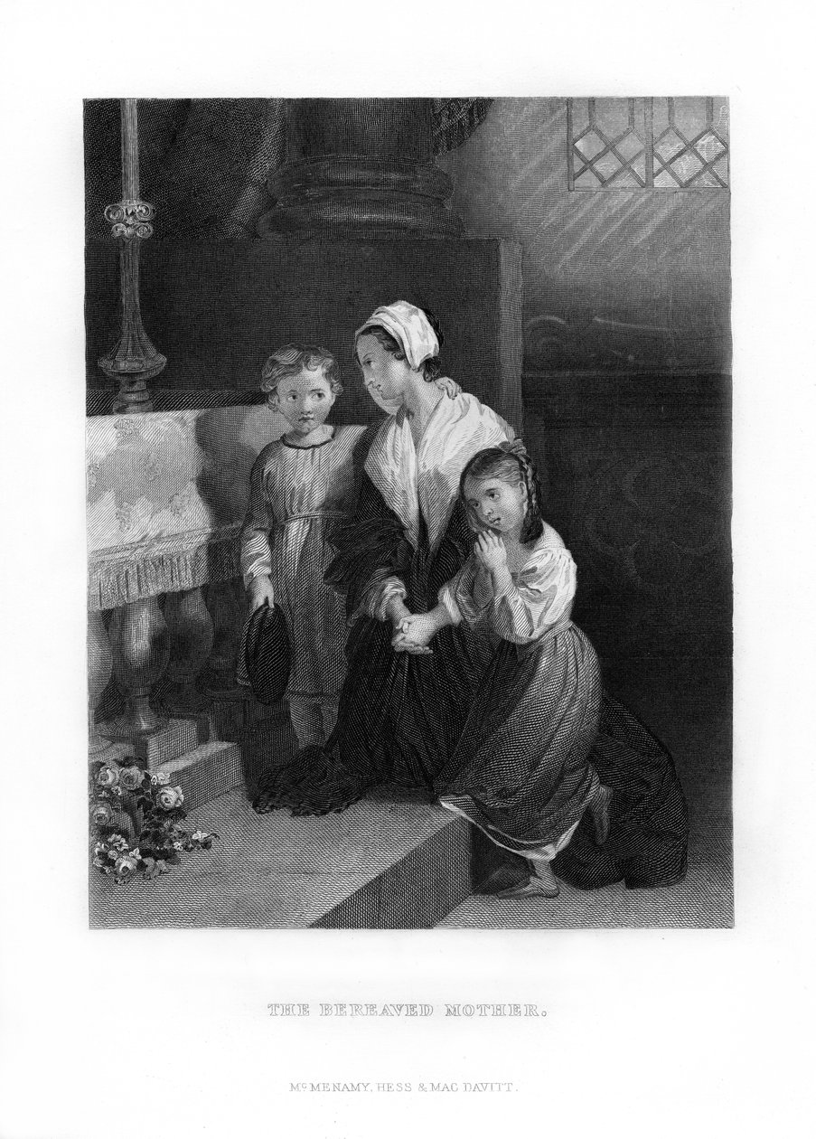 Matka w żałobie, 1872 autorstwa Unbekannt
