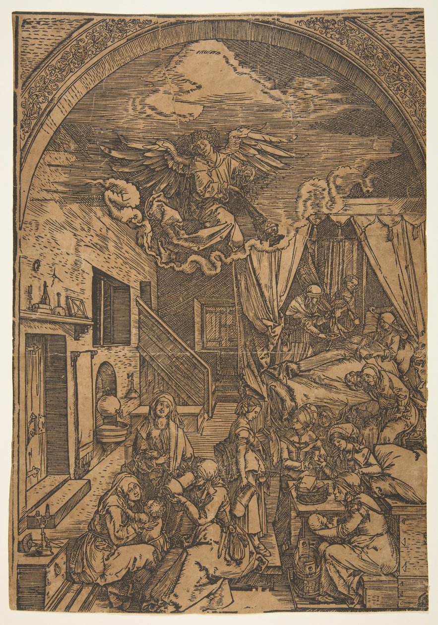 Narodziny Dziewicy, z The Life of the Virgin copy.n.d. autorstwa Unbekannt