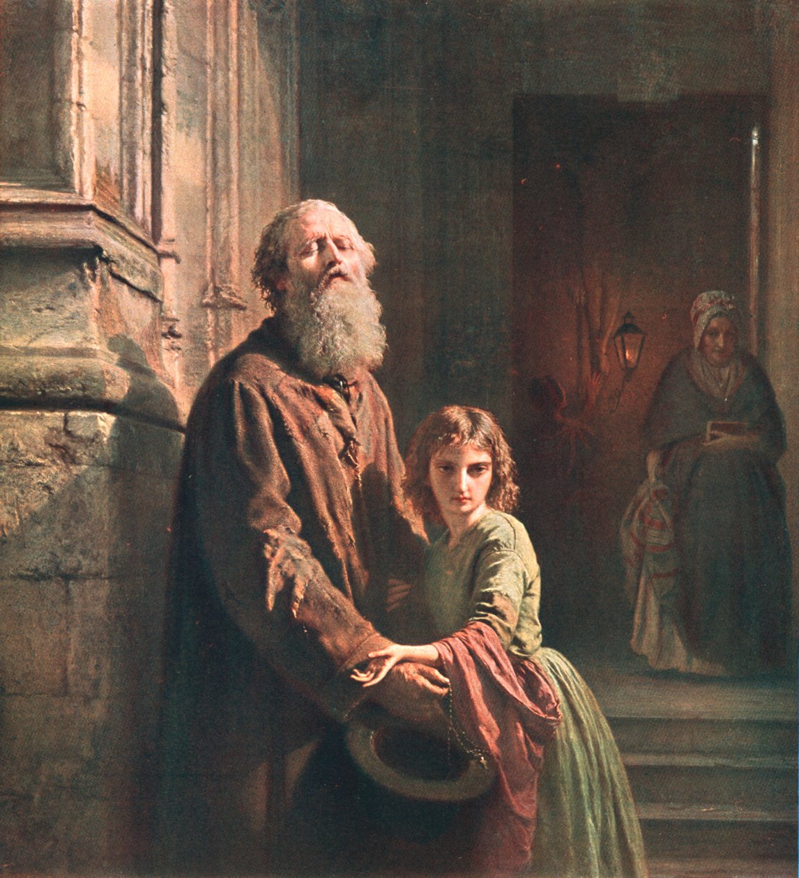 Ślepy żebrak, 1853, ok. 1902. autorstwa Unbekannt