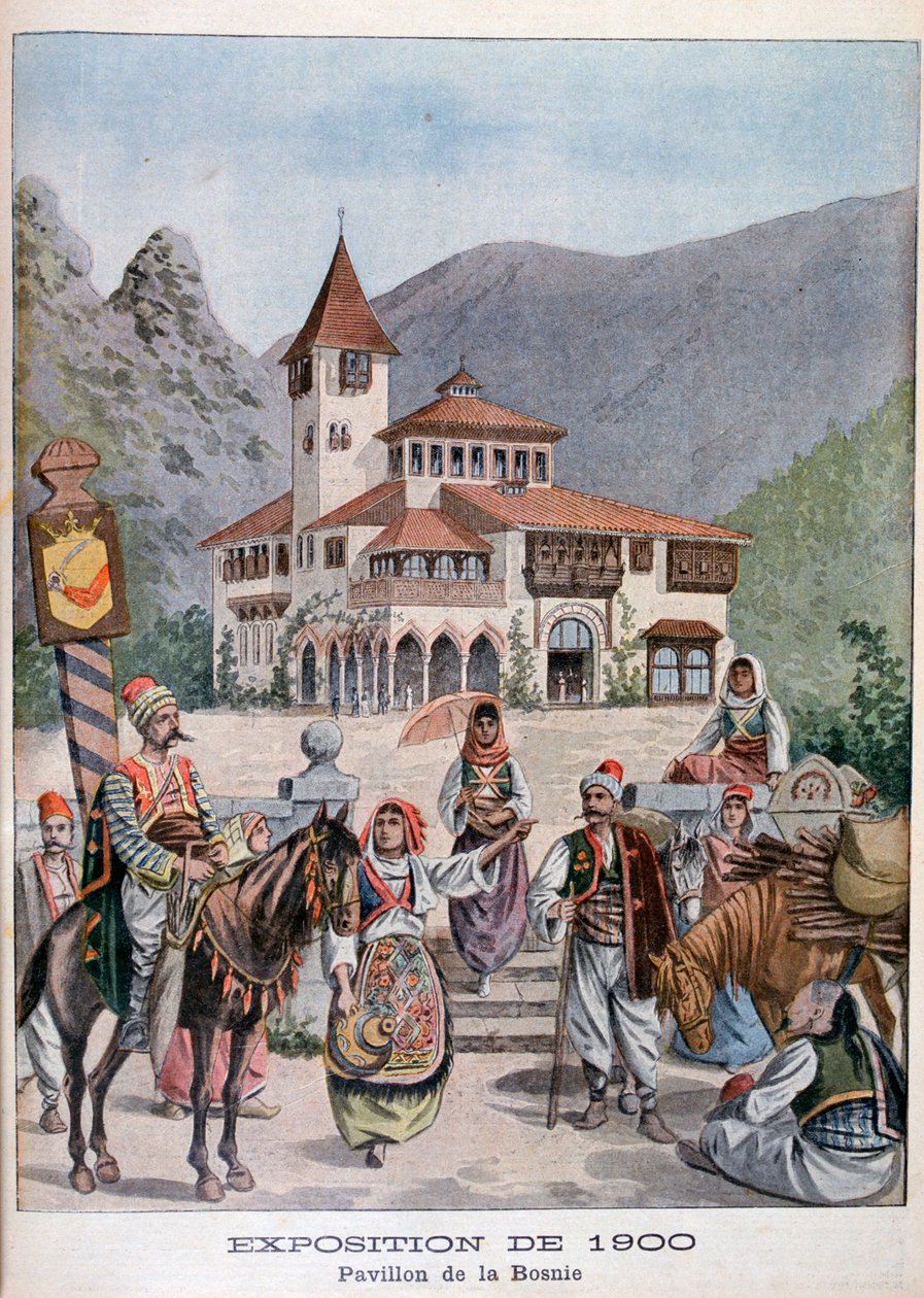 Pawilon bośniacki na Wystawie Powszechnej 1900, Paryż, 1900 autorstwa Unbekannt