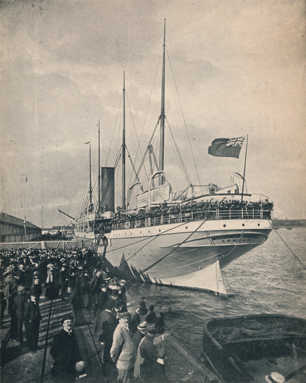 Zamek Braemar na przylądku, z oddziałami, ok. 1900. autorstwa Unbekannt