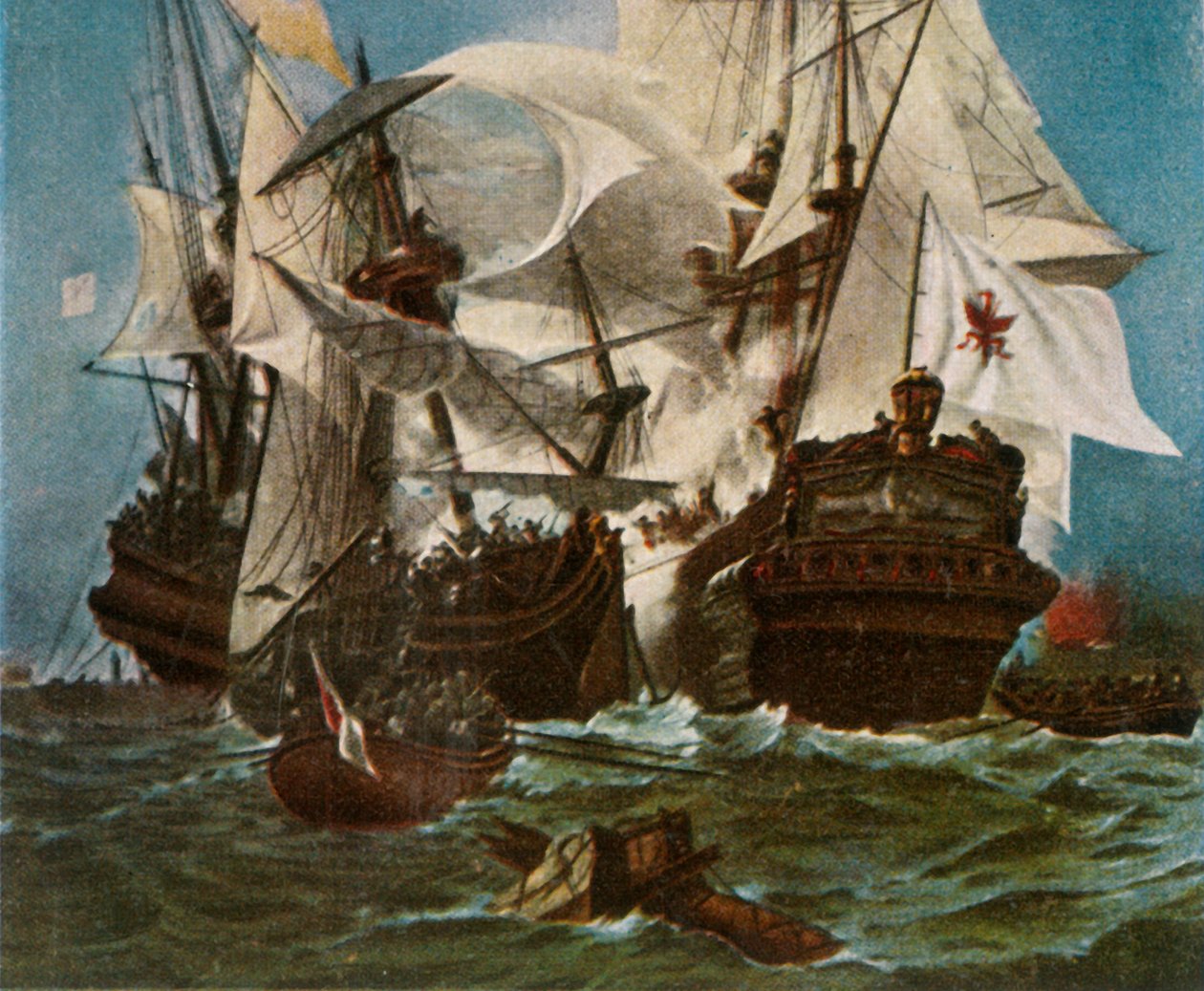 Flota Brandenburska, 1680, 1936. Kurbrandenburgische Flotte, 1680. autorstwa Unbekannt