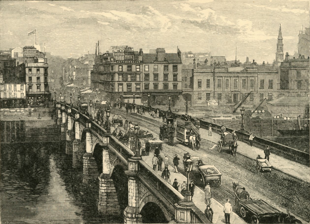 Most Broomielaw, Glasgow, 1898. autorstwa Unbekannt