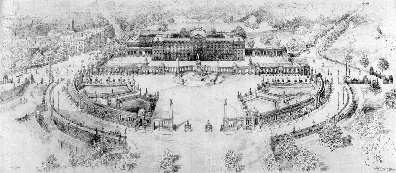 Pałac Buckingham, który ma być, 1910 autorstwa Unbekannt