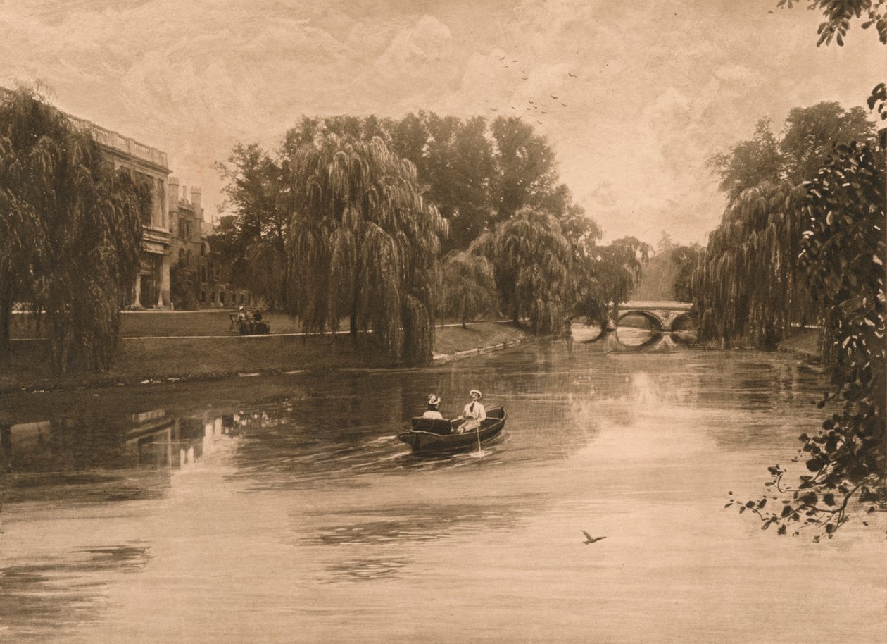 Cam w Cambridge z Trinity College, 1902 autorstwa Unbekannt