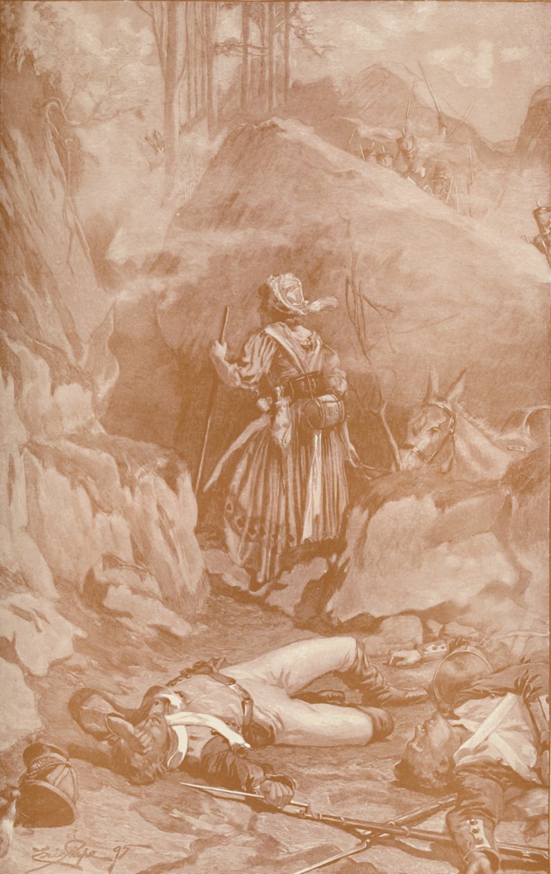 Kantyniera 26 Pułku Wspinającego się po Skałach w Busaco, 1810, 1896. autorstwa Unbekannt