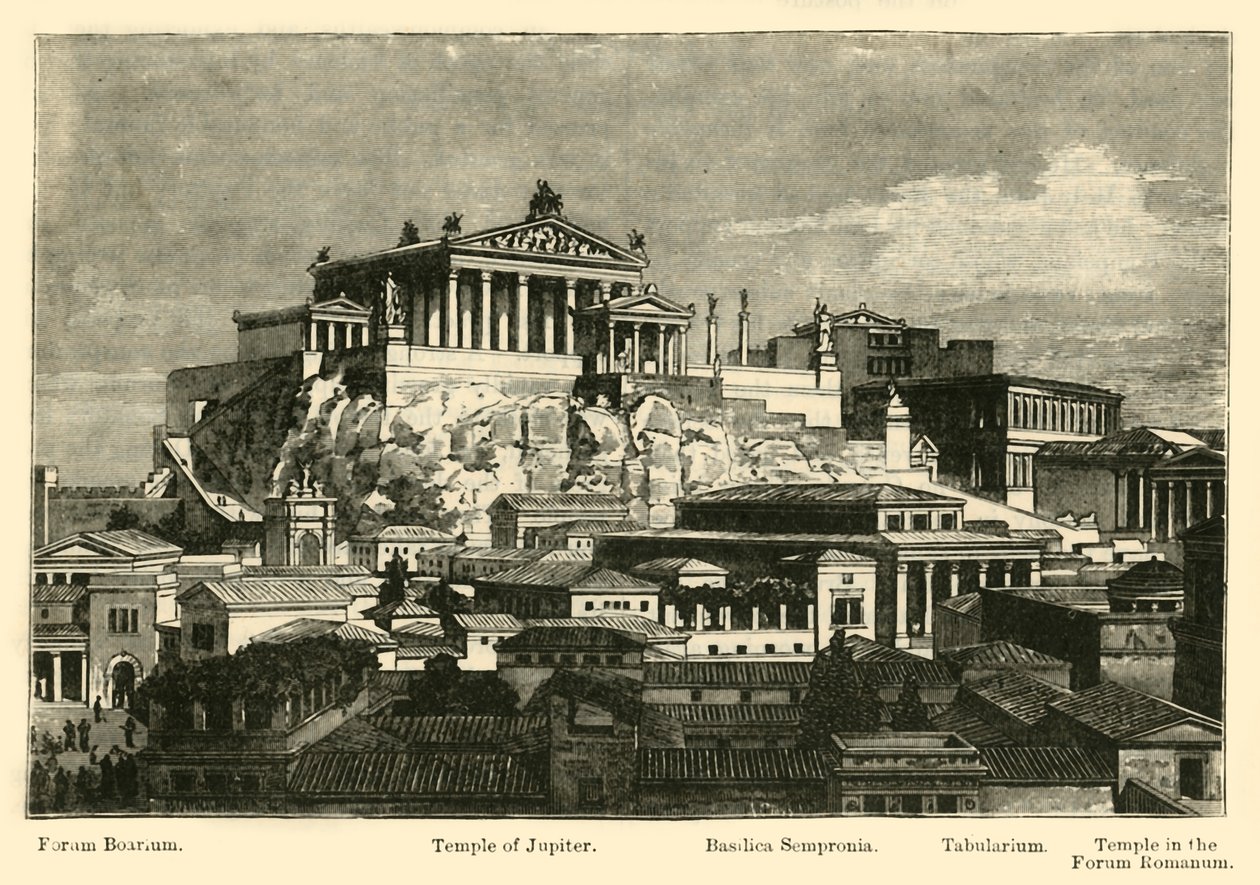 Kapitol z renowacji Mount Palatine, 1890. autorstwa Unbekannt