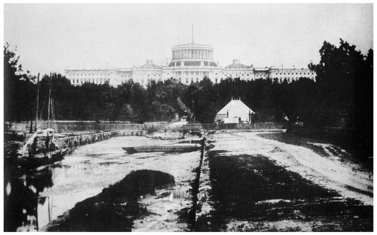 Kapitol bez kopuły, Waszyngton DC, USA, c1858 1955 autorstwa Unbekannt