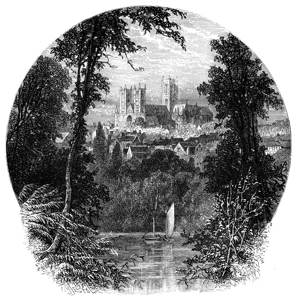 Katedra, Lincoln, Anglia autorstwa Unbekannt